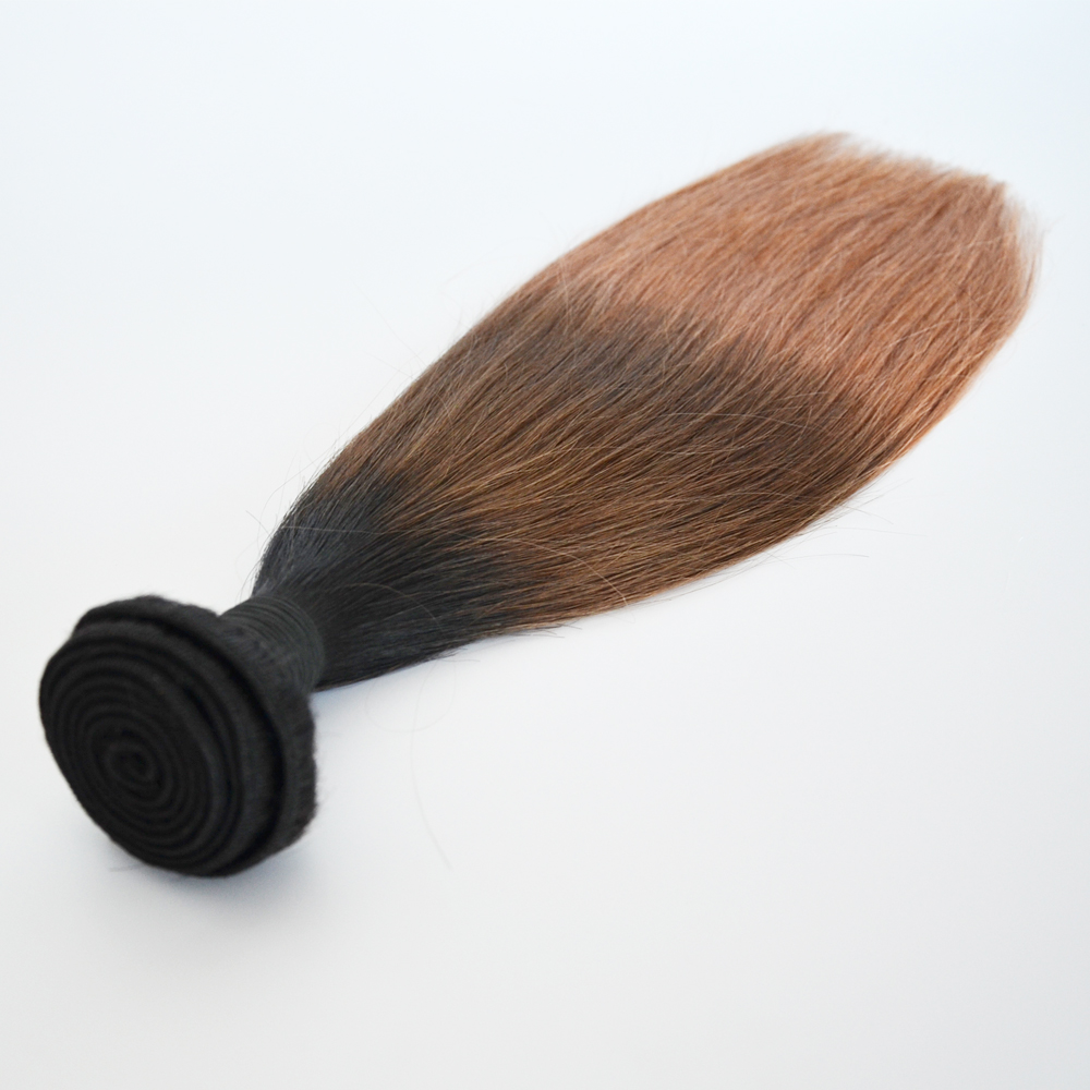Ombre color Straight hair weave high quality hair bundles YL092